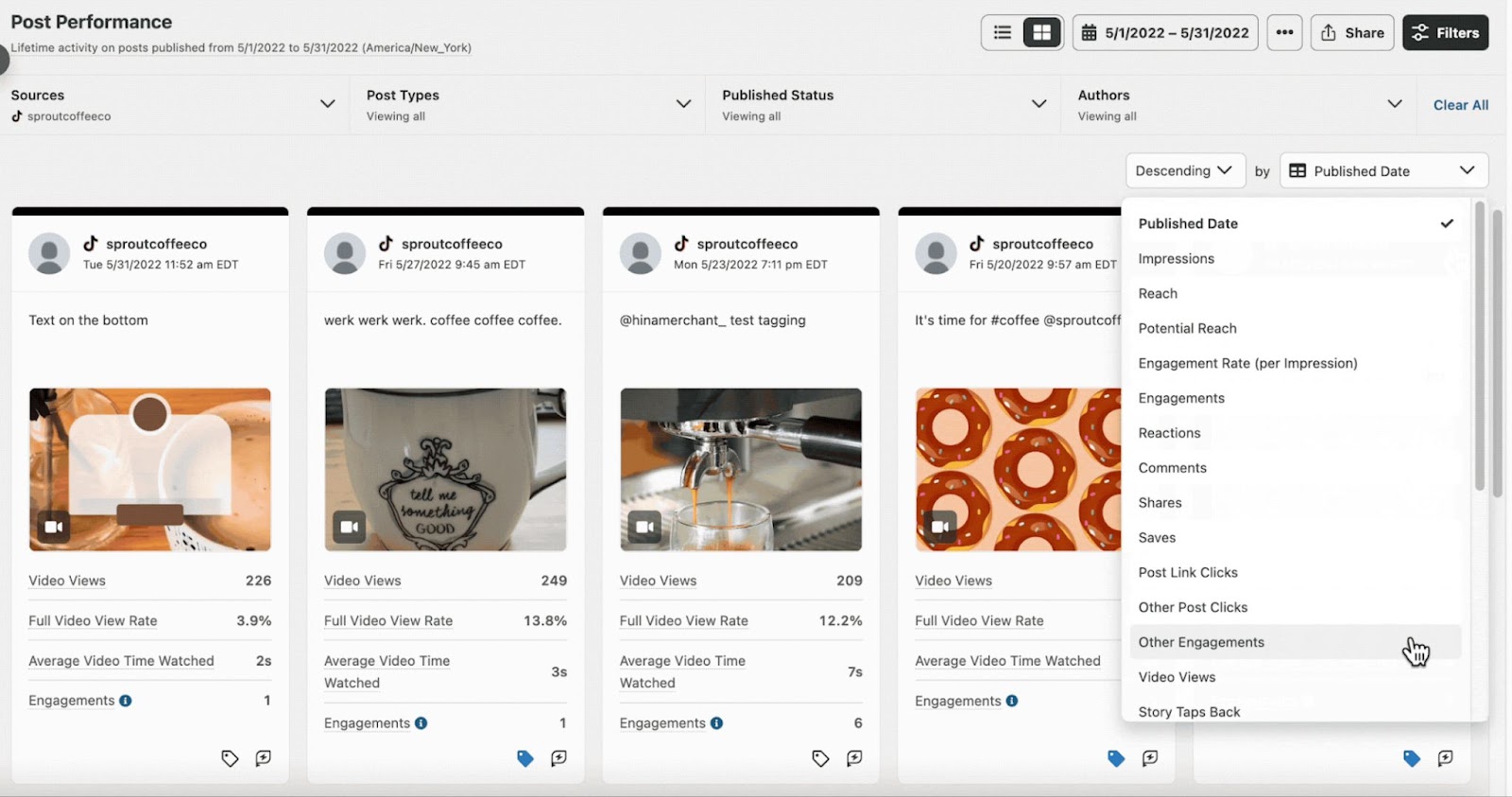 Business Podcast - Sprout Social Post-Performance Reports